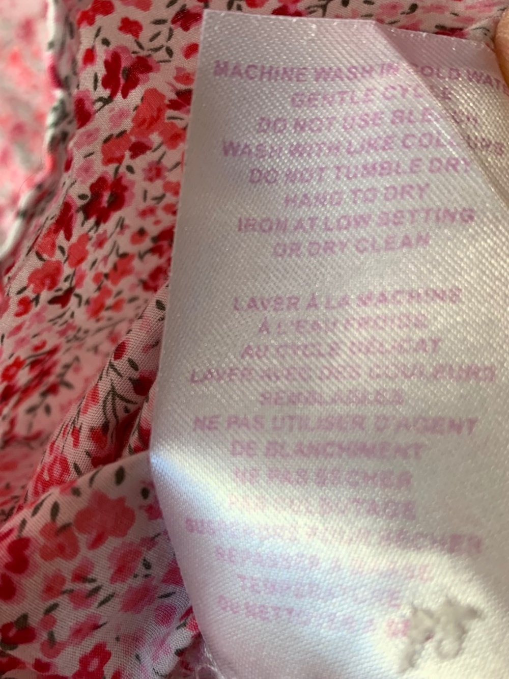 Liberty Art Fabrics Floral Cotton Button-Up Shirt Pink Cottagecore M Preppy - Picture 12 of 12